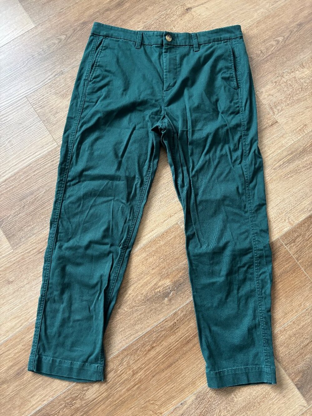 J.Crew Green High Rise Girlfriend Chino Pants - Size 12